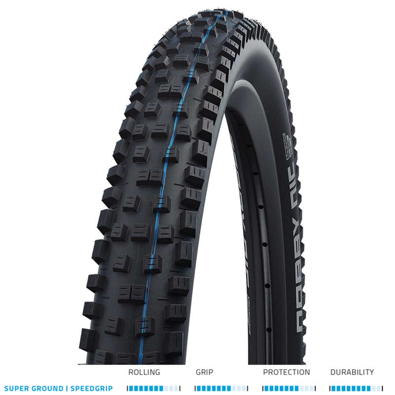 Schwalbe Nobby NIC Evo Folding Tyre // 62-584 (27.5 x 2.40 Inches) Super Ground