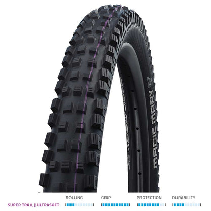 Schwalbe Magic Mary Evolution Super Trail TLE Addix Ultra Soft Folding Tyre, Black, 62-584 (27.5x2.40