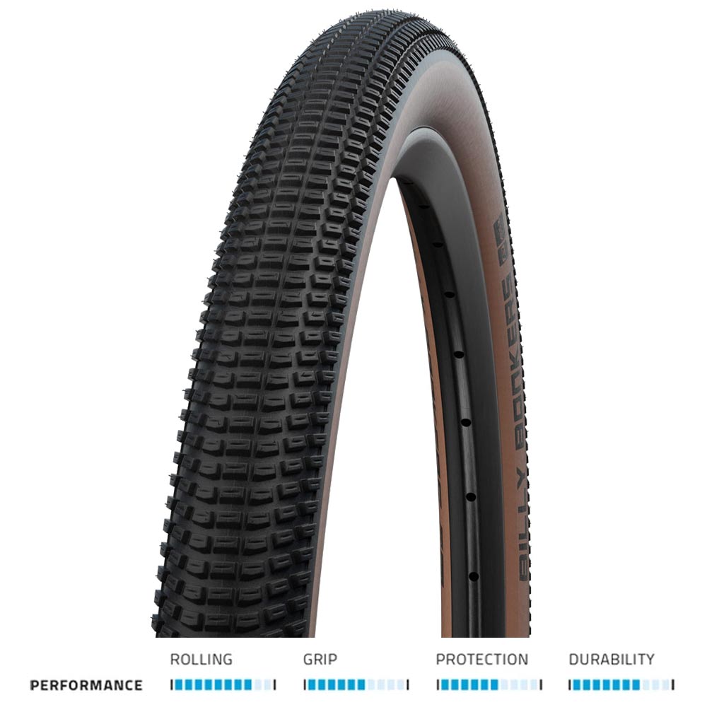 Schwalbe Billy Bonkers Folding Tyre, Bronze Skin, 50-406 (20x2.00