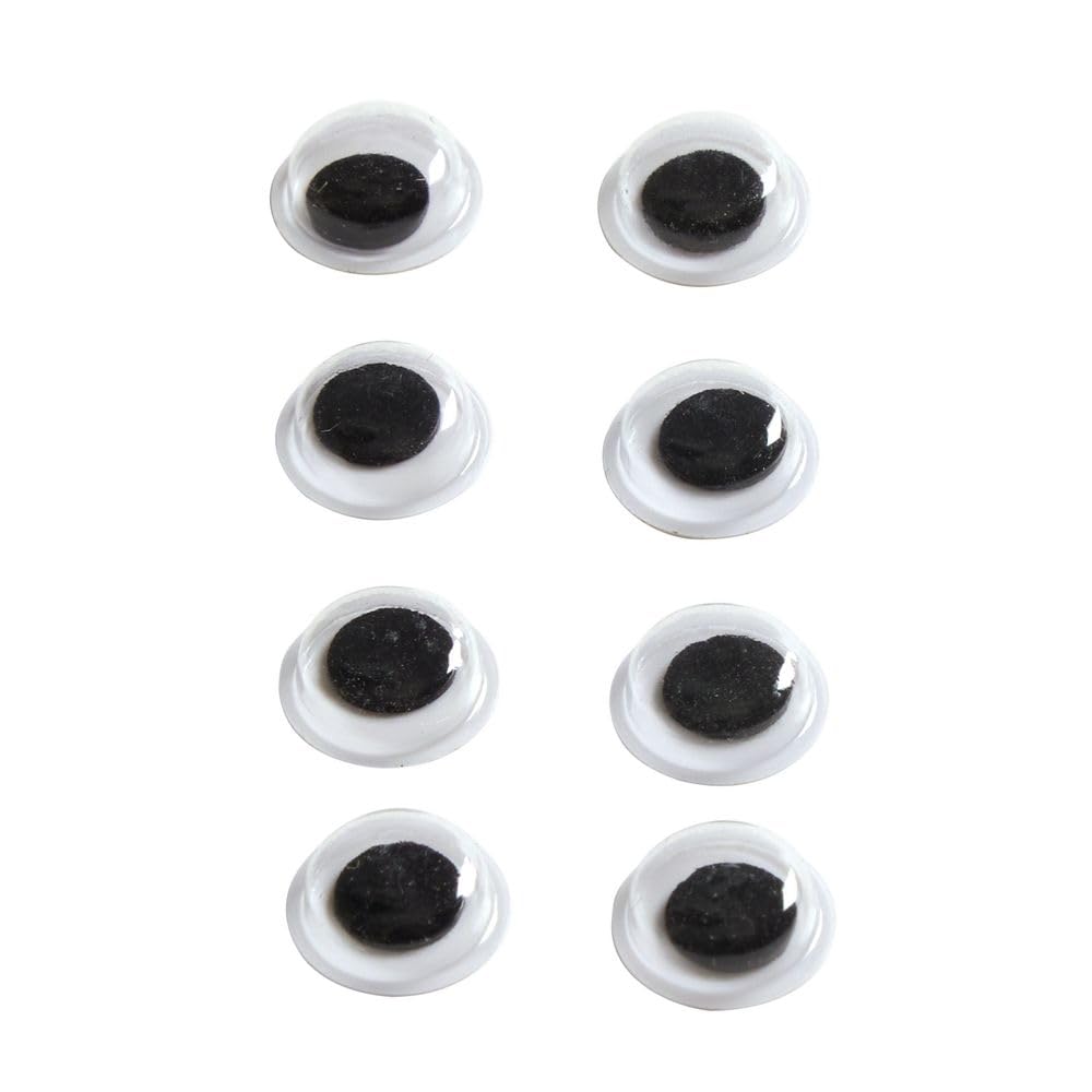Colorations EYEJAR Wiggly Eyes, Black (Pack of 1000