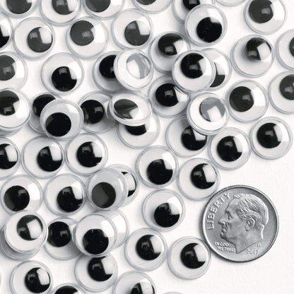 Colorations EYEJAR Wiggly Eyes, Black (Pack of 1000
