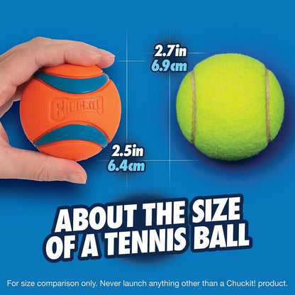 Chuckit! Ultra Ball, Durable Dog Ball High Bounce Rubber Dog Toy, Launcher Compatible, 1 Pack, Medium 1 Pack Medium