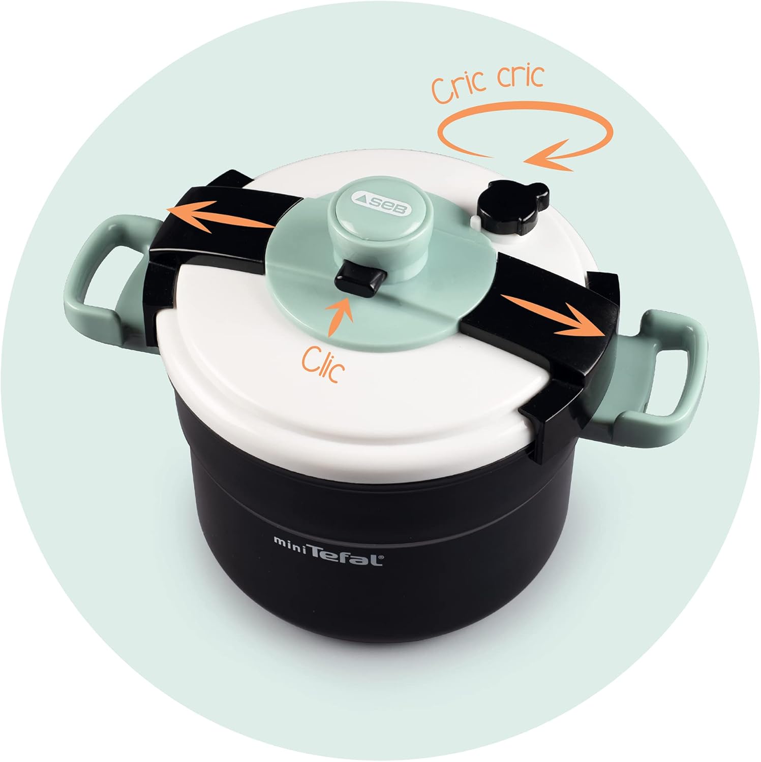 Smoby 310510 Tefal Pressure Cooker, Black, White
