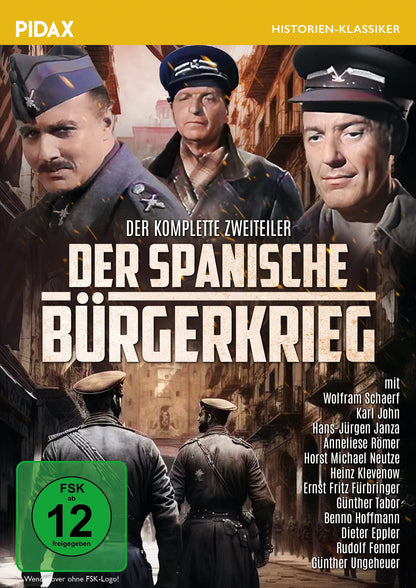 Der spanische Bürgerkrieg / Der komplette Zweiteiler mit Starbesetzung (Pidax Historien-Klassiker