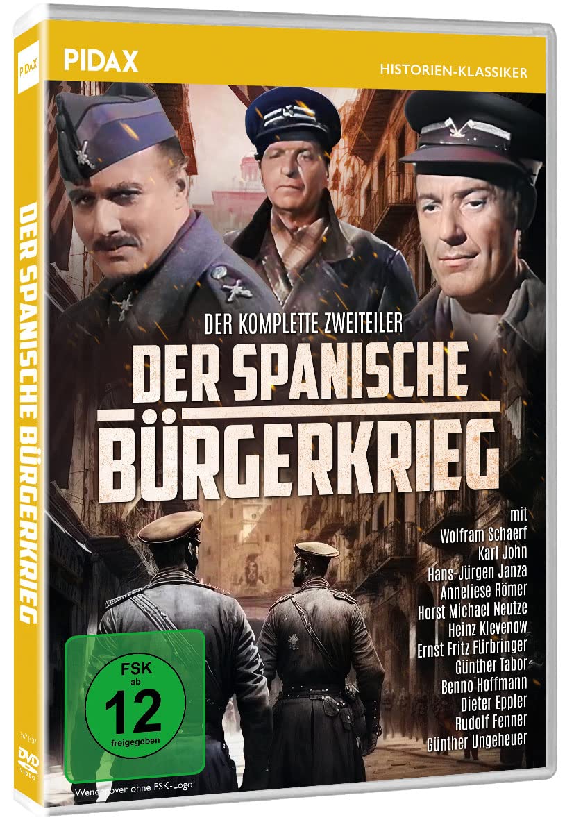 Der spanische Bürgerkrieg / Der komplette Zweiteiler mit Starbesetzung (Pidax Historien-Klassiker