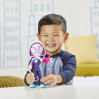 SPIDEY AND HIS AMAZING FRIENDS Marvel Supersized Ghost-Spider Action Figure, Preschool Superhero Toys