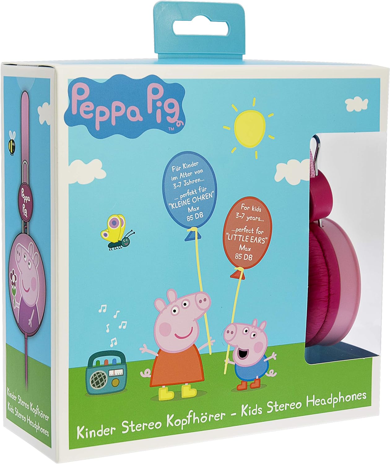 OTL Technologies Peppa Pig Kids Stereo Headphones with Child-Friendly Volume Limit (Max 85dB) and Adjustable Headband