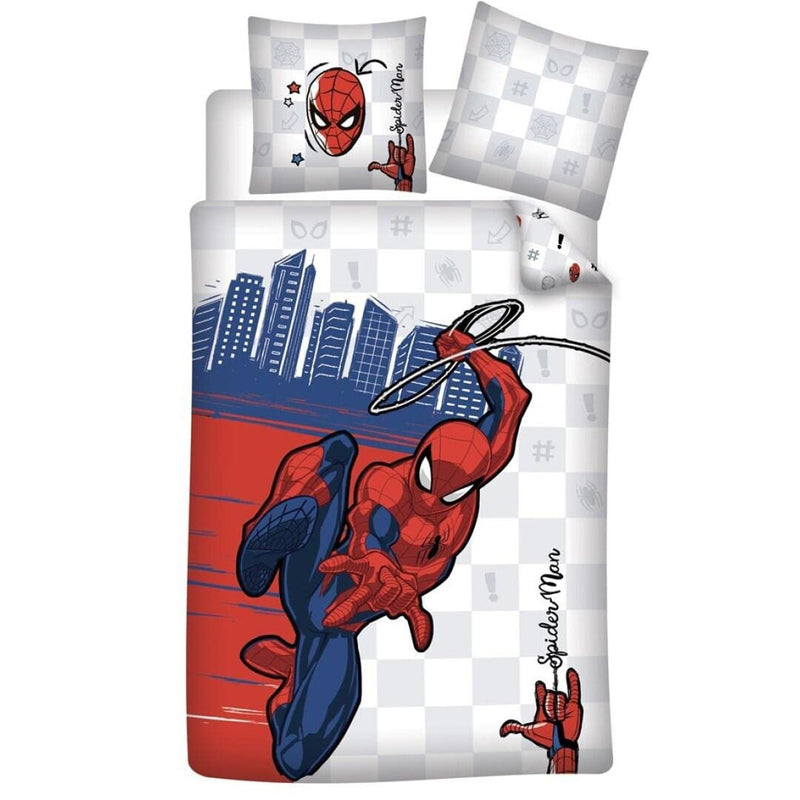 AYMAX Spiderman Reversible Duvet Cover Set, 140 cm x 200 cm