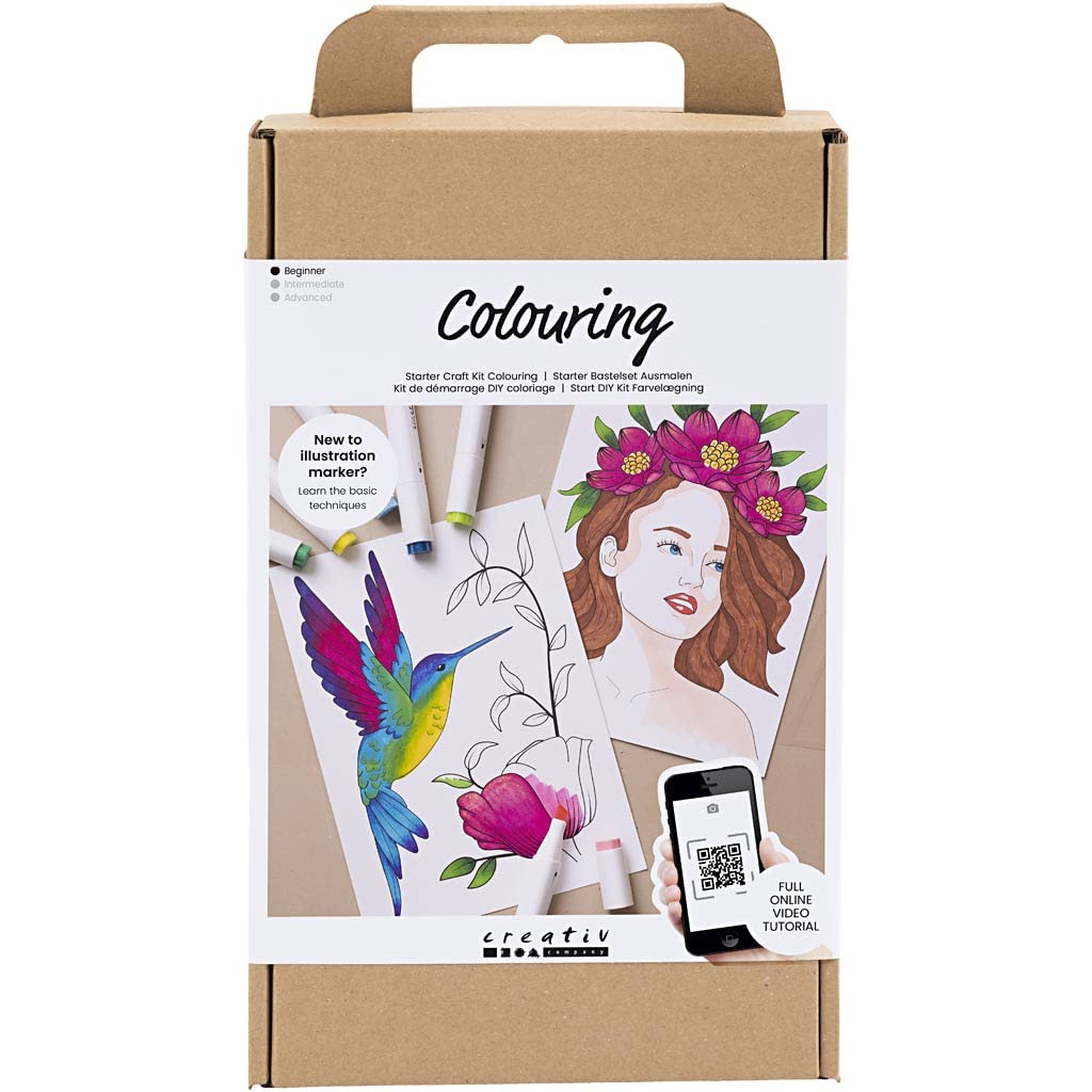 Creativ Company DIY Kit - Coloring - Drawing brush (970839)