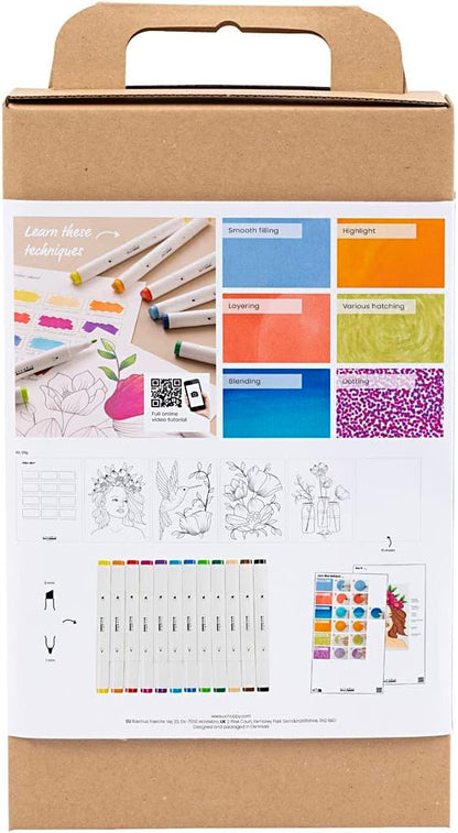 Creativ Company DIY Kit - Coloring - Drawing brush (970839)