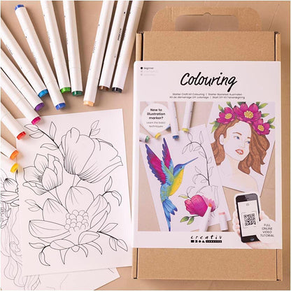 Creativ Company DIY Kit - Coloring - Drawing brush (970839)