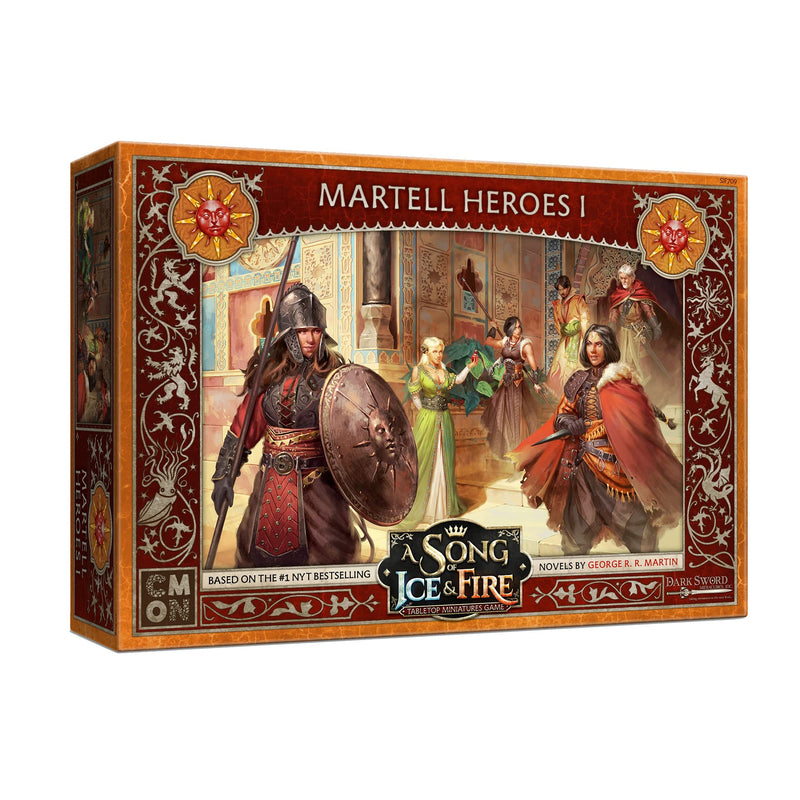 Cmon A Song of Ice and Fire Tabletop Miniatures Game Martell Heroes I Box Set | Strategy Game for Teens and Adults | Ages 14+ | 2+ Players | Average Playtime 45-60 Minutes, Multicolor (SIF709