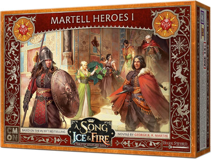 Cmon A Song of Ice and Fire Tabletop Miniatures Game Martell Heroes I Box Set | Strategy Game for Teens and Adults | Ages 14+ | 2+ Players | Average Playtime 45-60 Minutes, Multicolor (SIF709