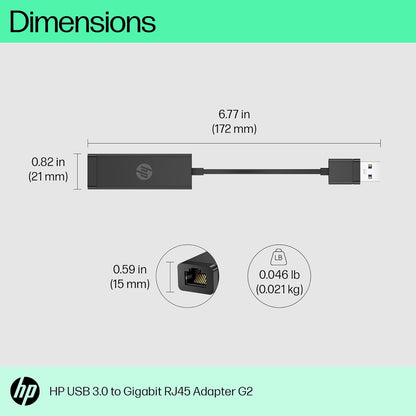 Adattatore USB 2.0 Con Rete RJ45 HP 4Z7Z7AA