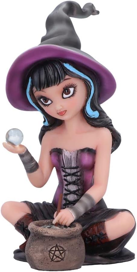 Nemesis Now Pruedence Witch Figurine, Black, 15cm