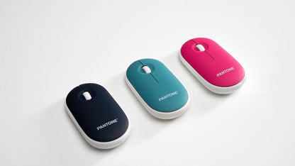 Celly, Mouse Con Dongle Linea Pantone, Mouse Wireless con Silent Click, Leggero e Sottile, DPI Regolabile, con Dongle Integrato, Compatibilità Universale, Deep Ocean