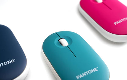 Celly, Mouse Con Dongle Linea Pantone, Mouse Wireless con Silent Click, Leggero e Sottile, DPI Regolabile, con Dongle Integrato, Compatibilità Universale, Emerald Lake