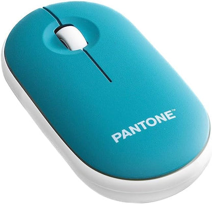 Celly, Mouse Con Dongle Linea Pantone, Mouse Wireless con Silent Click, Leggero e Sottile, DPI Regolabile, con Dongle Integrato, Compatibilità Universale, Emerald Lake