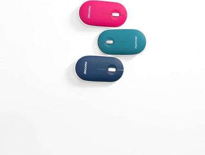 Celly, Mouse Con Dongle Linea Pantone, Mouse Wireless con Silent Click, Leggero e Sottile, DPI Regolabile, con Dongle Integrato, Compatibilità Universale, Emerald Lake