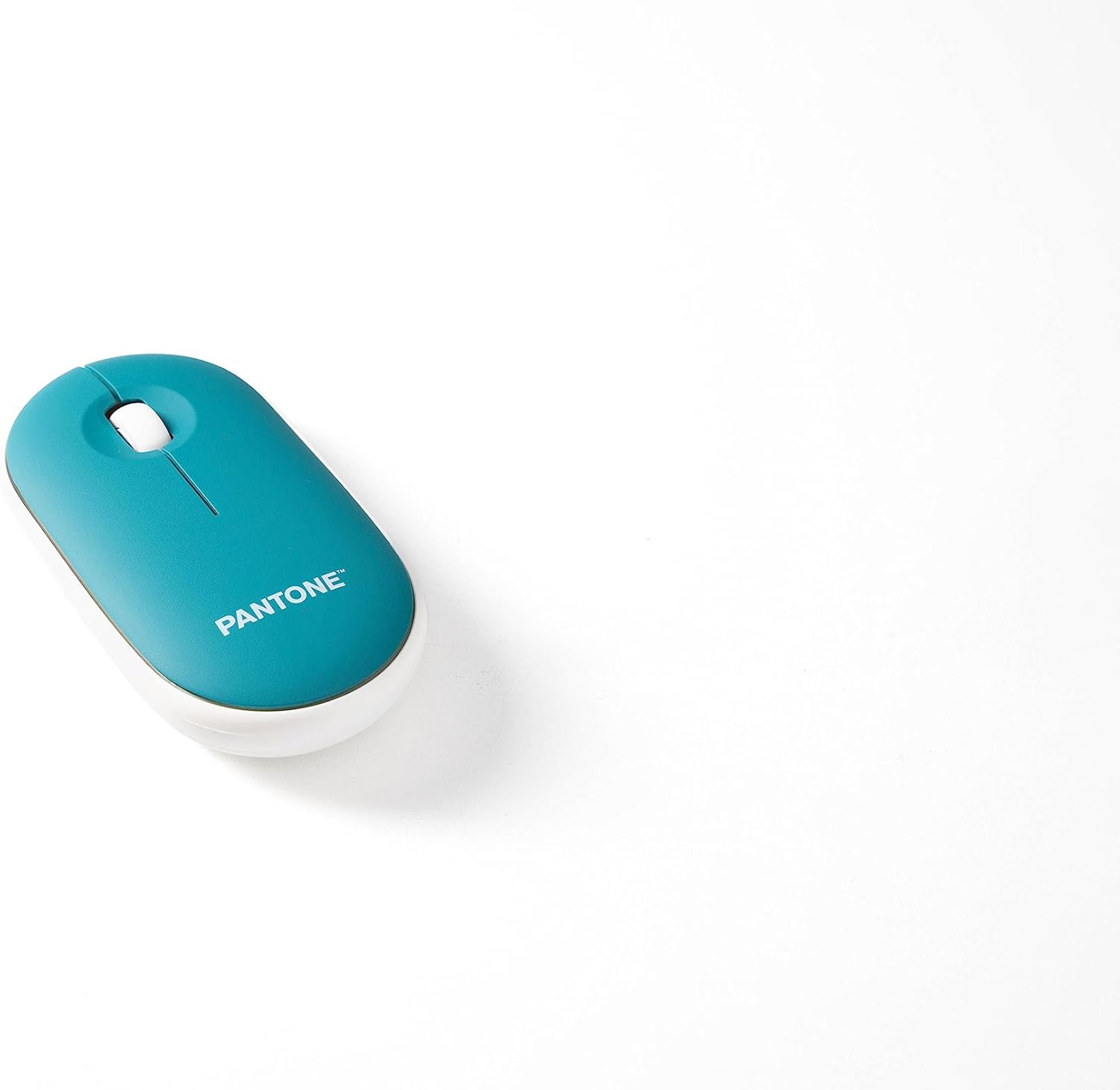 Celly, Mouse Con Dongle Linea Pantone, Mouse Wireless con Silent Click, Leggero e Sottile, DPI Regolabile, con Dongle Integrato, Compatibilità Universale, Emerald Lake