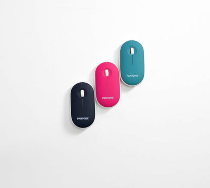 Celly, Mouse Con Dongle Linea Pantone, Mouse Wireless con Silent Click, Leggero e Sottile, DPI Regolabile, con Dongle Integrato, Compatibilità Universale, Emerald Lake