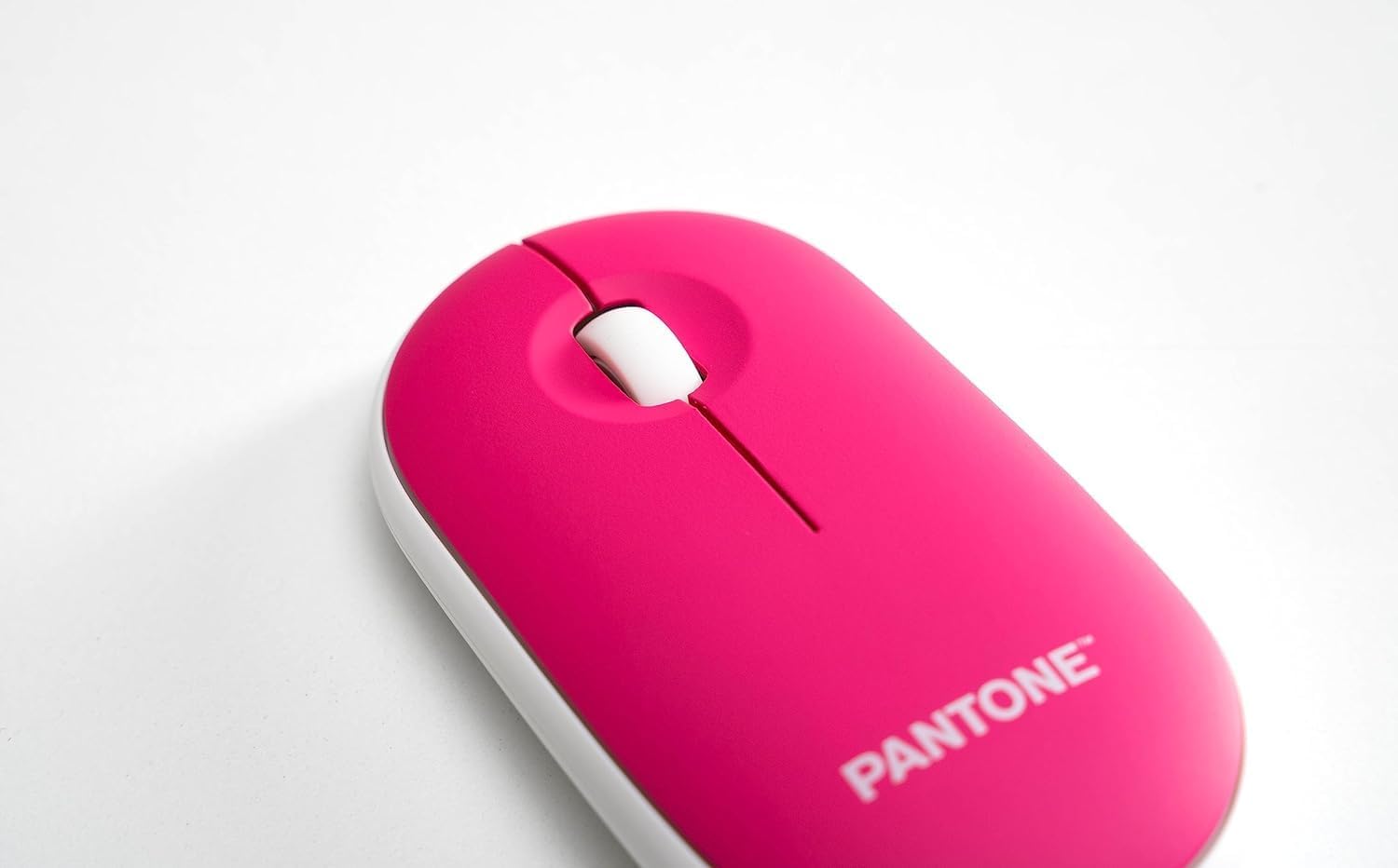 Celly, Mouse Con Dongle Linea Pantone, Mouse Wireless con Silent Click, Leggero e Sottile, DPI Regolabile, con Dongle Integrato, Compatibilità Universale, Peach Rose