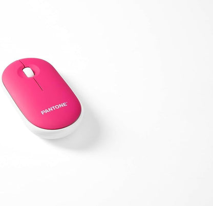 Celly, Mouse Con Dongle Linea Pantone, Mouse Wireless con Silent Click, Leggero e Sottile, DPI Regolabile, con Dongle Integrato, Compatibilità Universale, Peach Rose