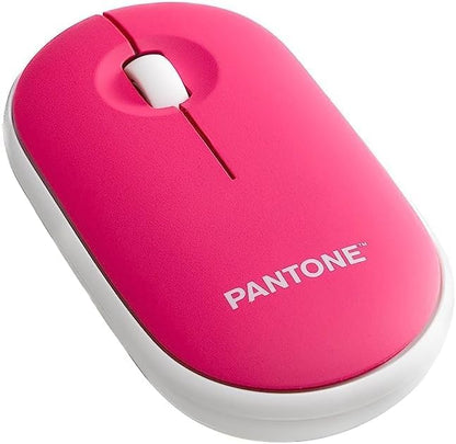 Celly, Mouse Con Dongle Linea Pantone, Mouse Wireless con Silent Click, Leggero e Sottile, DPI Regolabile, con Dongle Integrato, Compatibilità Universale, Peach Rose