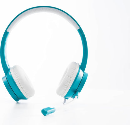 Celly, Cuffie a Filo Linea Pantone, Cuffie Over-ear con Microfono Regolabile e Connettore Jack 3.5mm, Lunghezza cavo 1,2m, Archetto Regolabile, Cuffie con Design Elegante, Emerald Lake