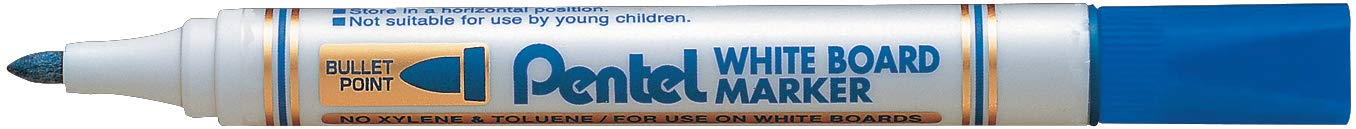 Pentel MW85 Punta redonda Azul 12pieza(s) - Marcador (Azul, Punta redonda, Azul, Blanco, De plástico, 12 pieza(s
