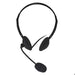 Link CUFFIA CON MICROFONO ORIENTABILE, CONNETTORE USB E CONTROLLO VOLUME, nero