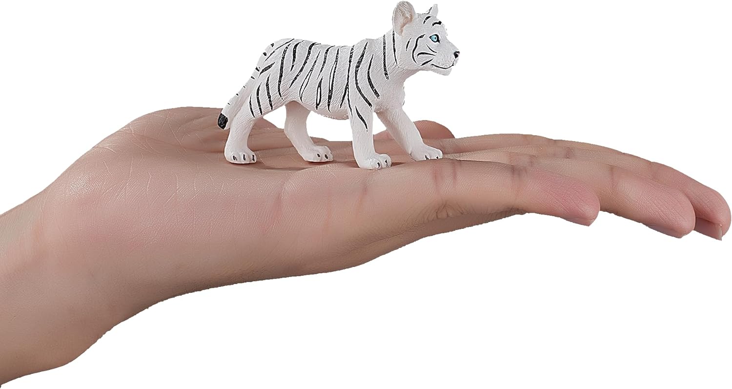 MOJO White Tiger cub standing Wildlife Animal Model Toy Figure
