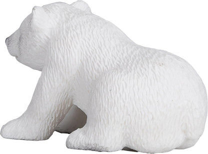 MOJO Polar bear cub Sitting Wildlife Animal Model Toy Figure