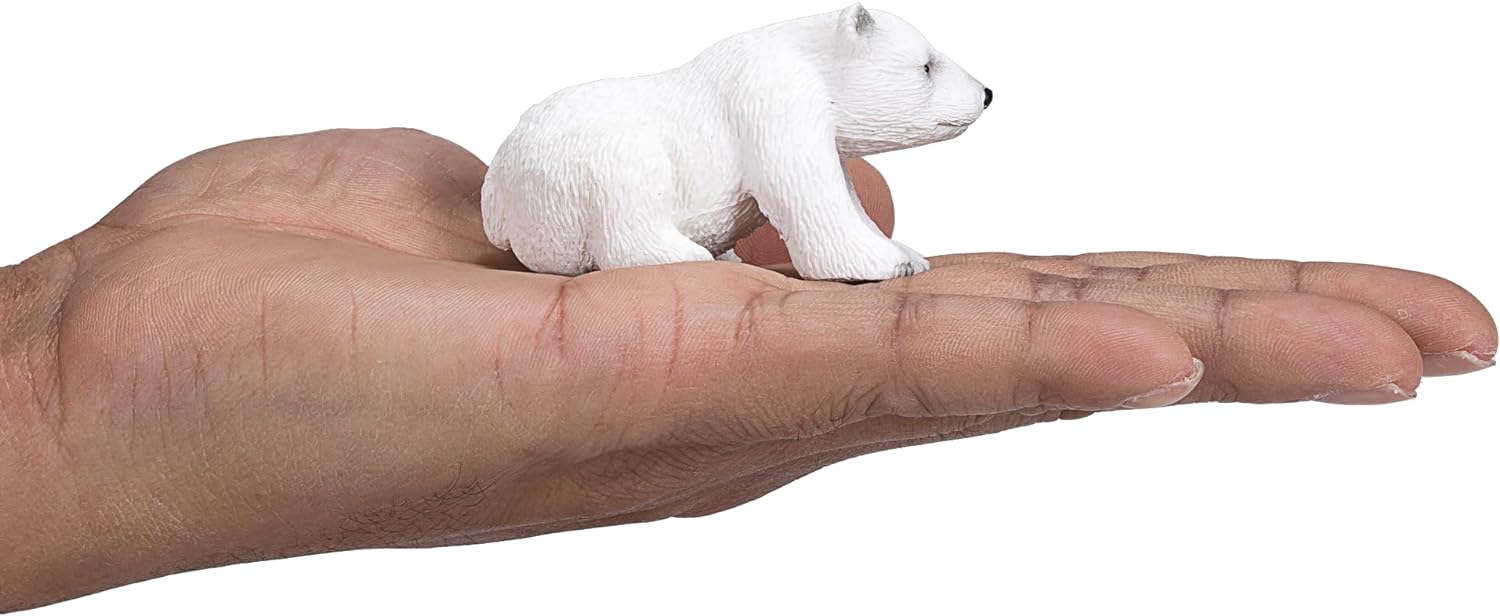 MOJO Polar bear cub Sitting Wildlife Animal Model Toy Figure