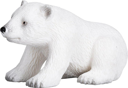 MOJO Polar bear cub Sitting Wildlife Animal Model Toy Figure