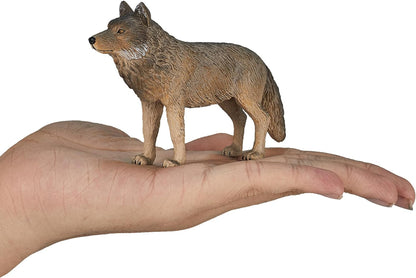MOJO - Timber Wolf Standing | Hand-Painted Toy Figure | Woodland Collection | True to Life & Highly Detailed | Designed in UK