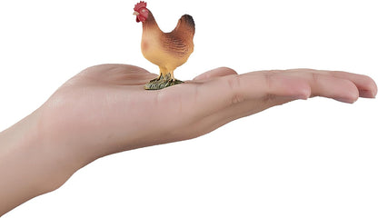 MOJO Hen Standing Chicken Farm Animal Model Toy Figure