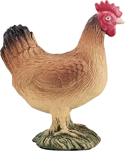 MOJO Hen Standing Chicken Farm Animal Model Toy Figure