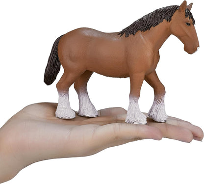 MOJO Clydesdale Horse Brown Farm Animal Model Toy Figure