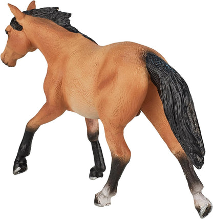 MOJO Quarter Horse Buckskin Farm Animal Model Toy Figure