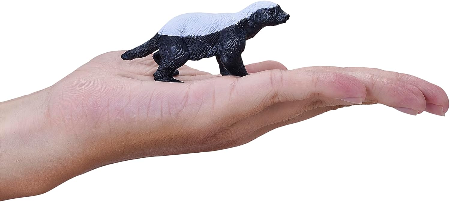 MOJO – Honey Badger Male | Hand-Painted Toy Figure | Woodland Collection | True to Life & Highly Detailed | Designed in UK
