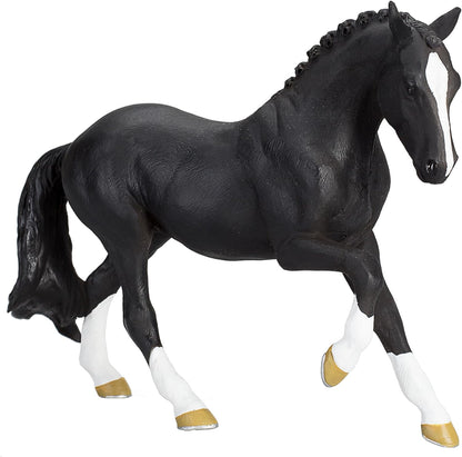 MOJO Hanoverian Black Horse Farm Animal Model Toy Figure