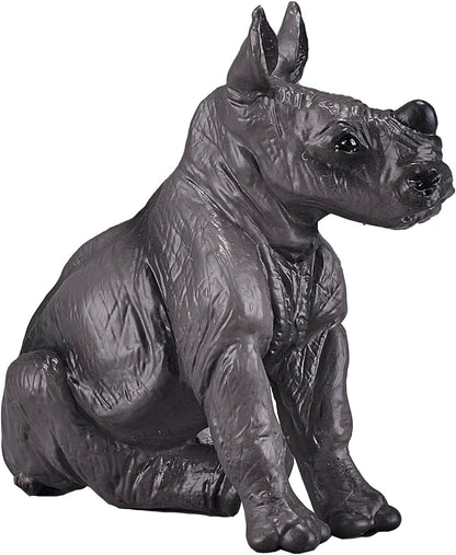 MOJO Rhino Baby Sitting Wildlife Animal Model Toy Figure