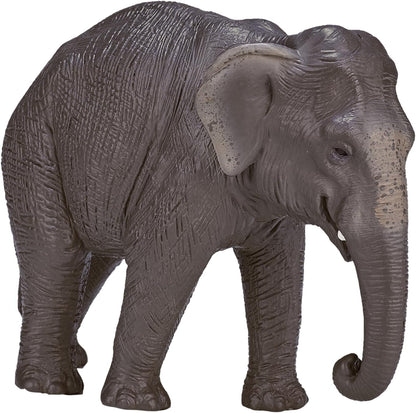 MOJO - Asian Elephant | Hand-Painted Toy Figure | Wildlife Collection | True to Life & Highly Detailed | Designed in UK.