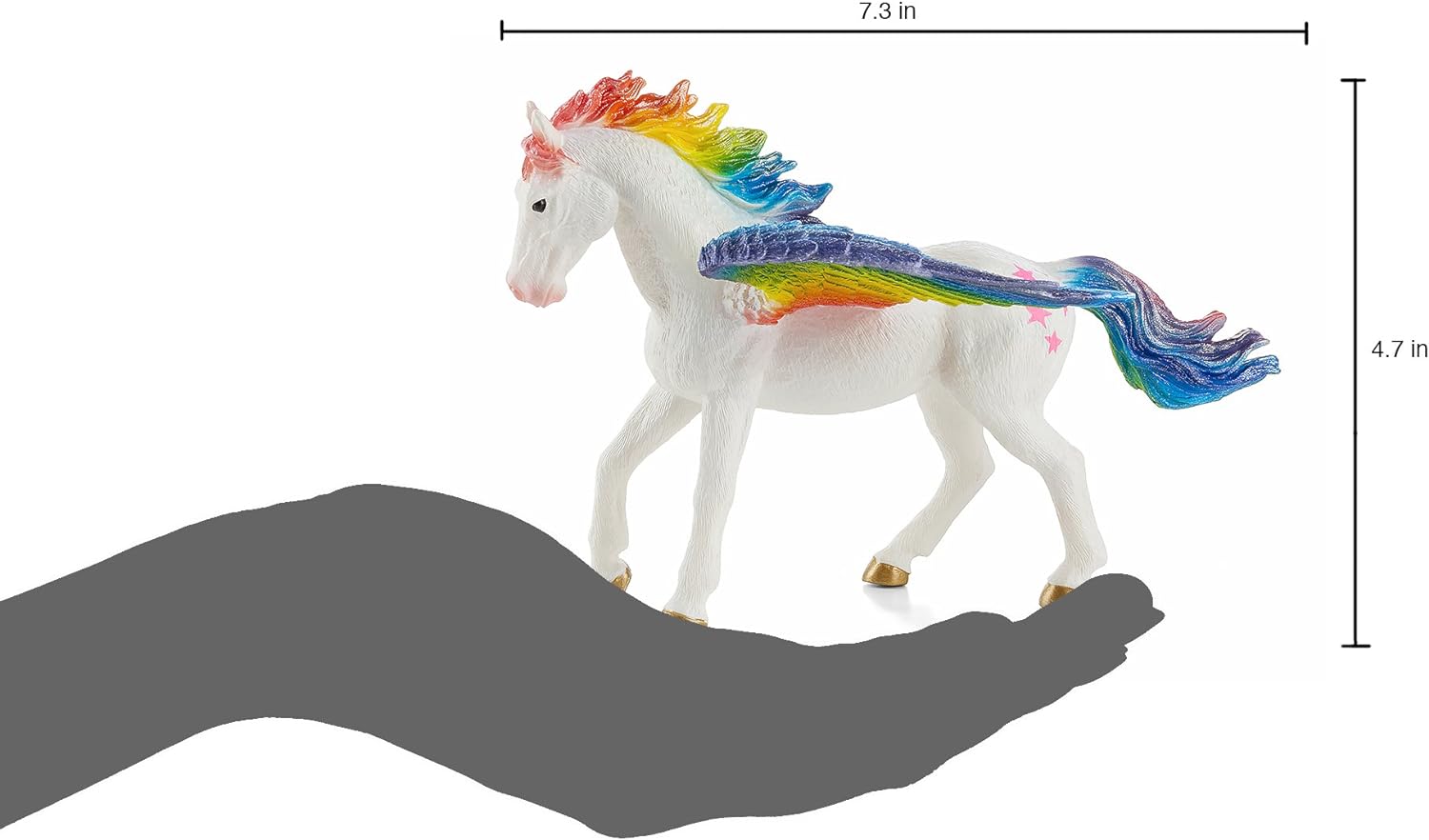 MOJO Pegasus Rainbow Mythical Fantasy Monster Model Toy Figure