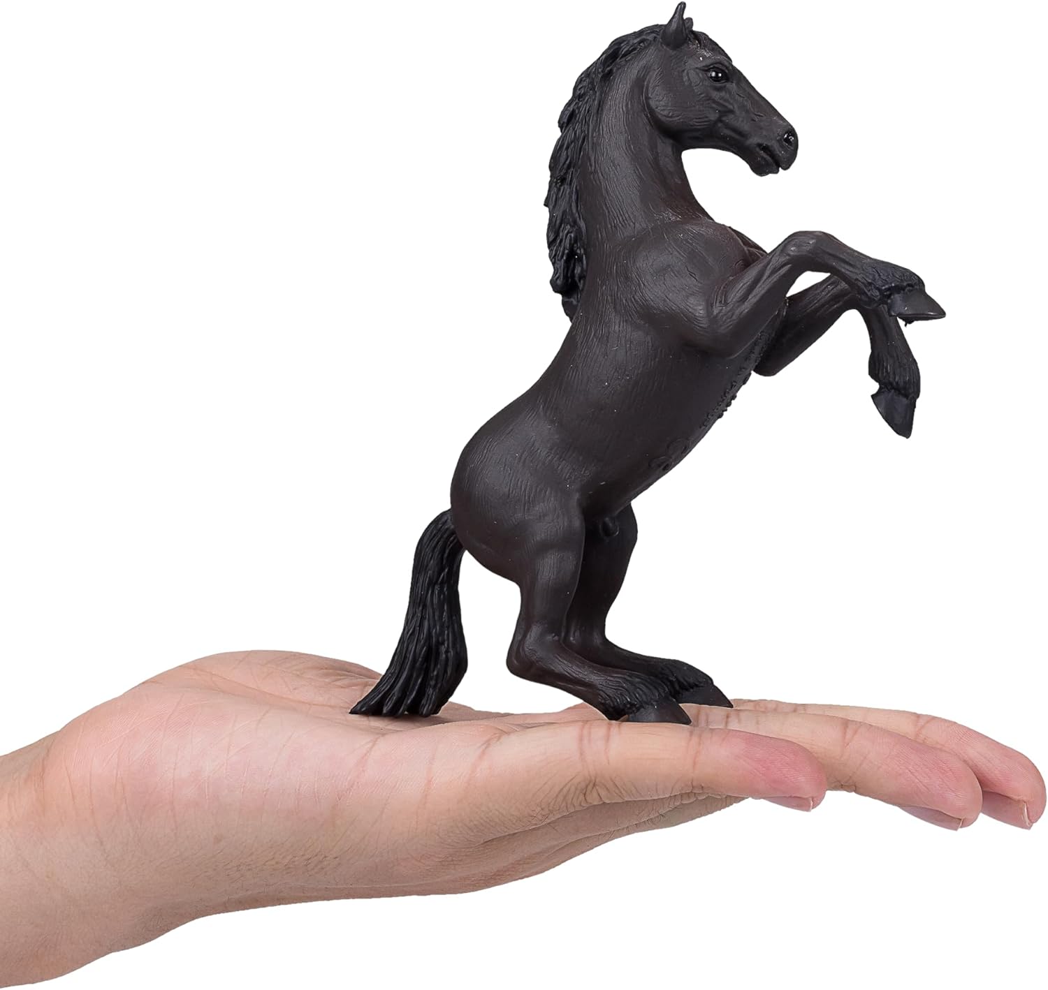 MOJO - Mustang Black Horse | Hand-Painted Toy Figure | Horses World Collection | True to Life & Highly Detailed | Designed in UK