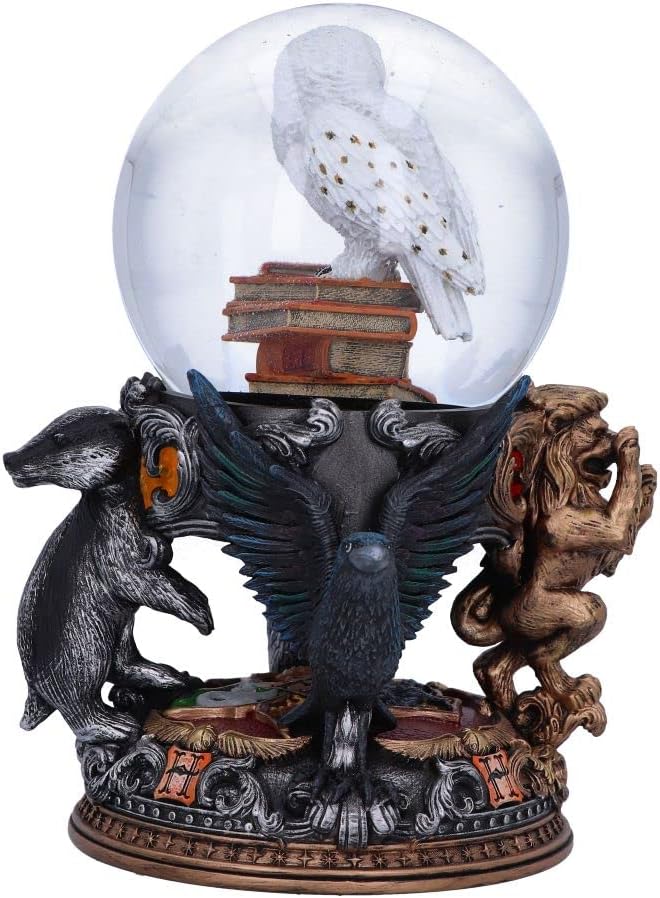 Nemesis Now Officially Licensed Harry Potter Hedwig Snow Globe, Multi Coloured, 18.5cm