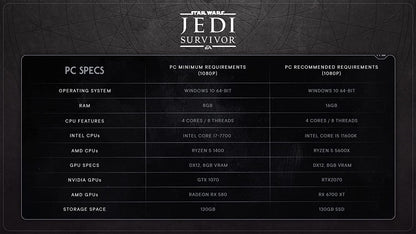 Star Wars Jedi: Survivor | PS5 | VideoGame | English