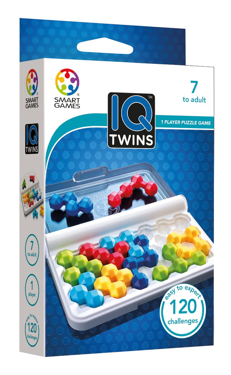 SmartGames - IQ Twins, Puzzle Game with 120 Challenges, 7+ Years