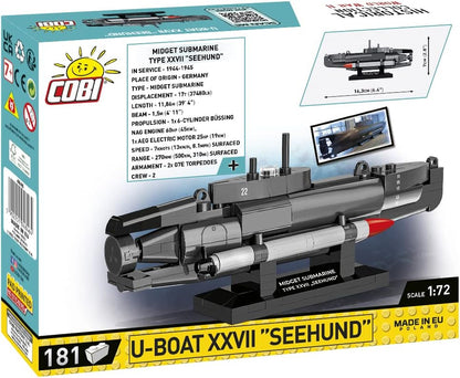 COBI Historical Collection WWII DEUTSCHES MARINEMUSEUM U-Boat XXVII SEEHUND Submarine